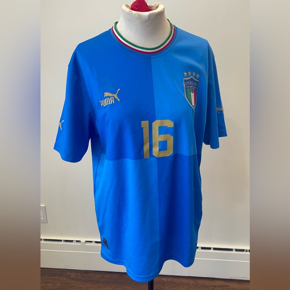 Puma 2022-23 Italy Home Men’s Soccer Football Jersey | ITALIA soccer Shirt